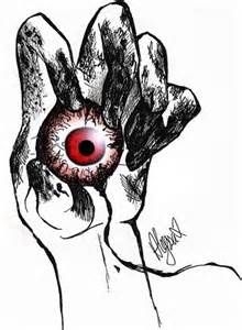 220x300 bloody eyeball drawing - Bloody Drawings