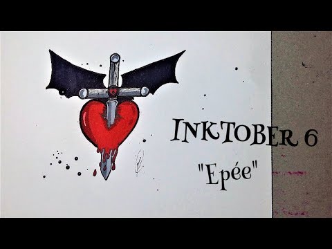 480x360 Inktober - Bloody Heart Drawing