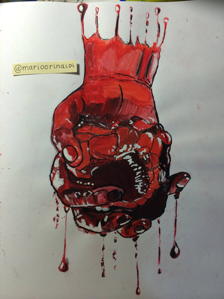 774x1033 the bloody heart - Bloody Heart Drawing