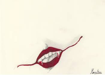 350x251 bloody rose fangs - Bloody Rose Drawing