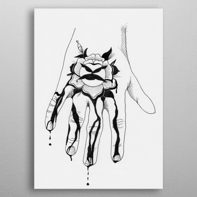 640x640 bloody rose - Bloody Rose Drawing