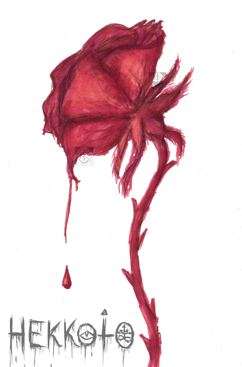 Кровавые цветы 121. Кровавая роза на прозрачном фоне. Нарисовать кровавую розу.