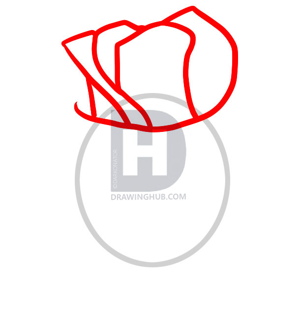 612x650 how to draw a bloody rose, step - Bloody Rose Drawing