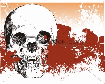 340x274 Image Bloody Skull Illustration From Crestock Stock Photos - Bloody Skull Drawing