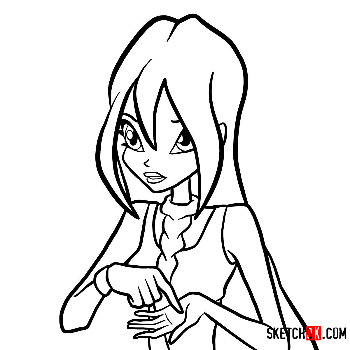 1200x1200 How To Draw Bloom Fairy Portrait - Bloom Drawing