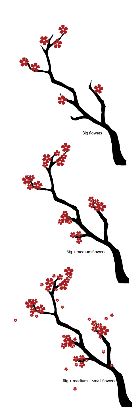 493x1464 Create A Japanese Cherry Blossom Scene - Blossom Tree Drawing