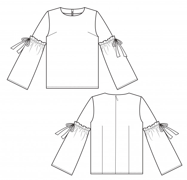 626x602 blouse vectors, photos and free download - Blouse Drawing