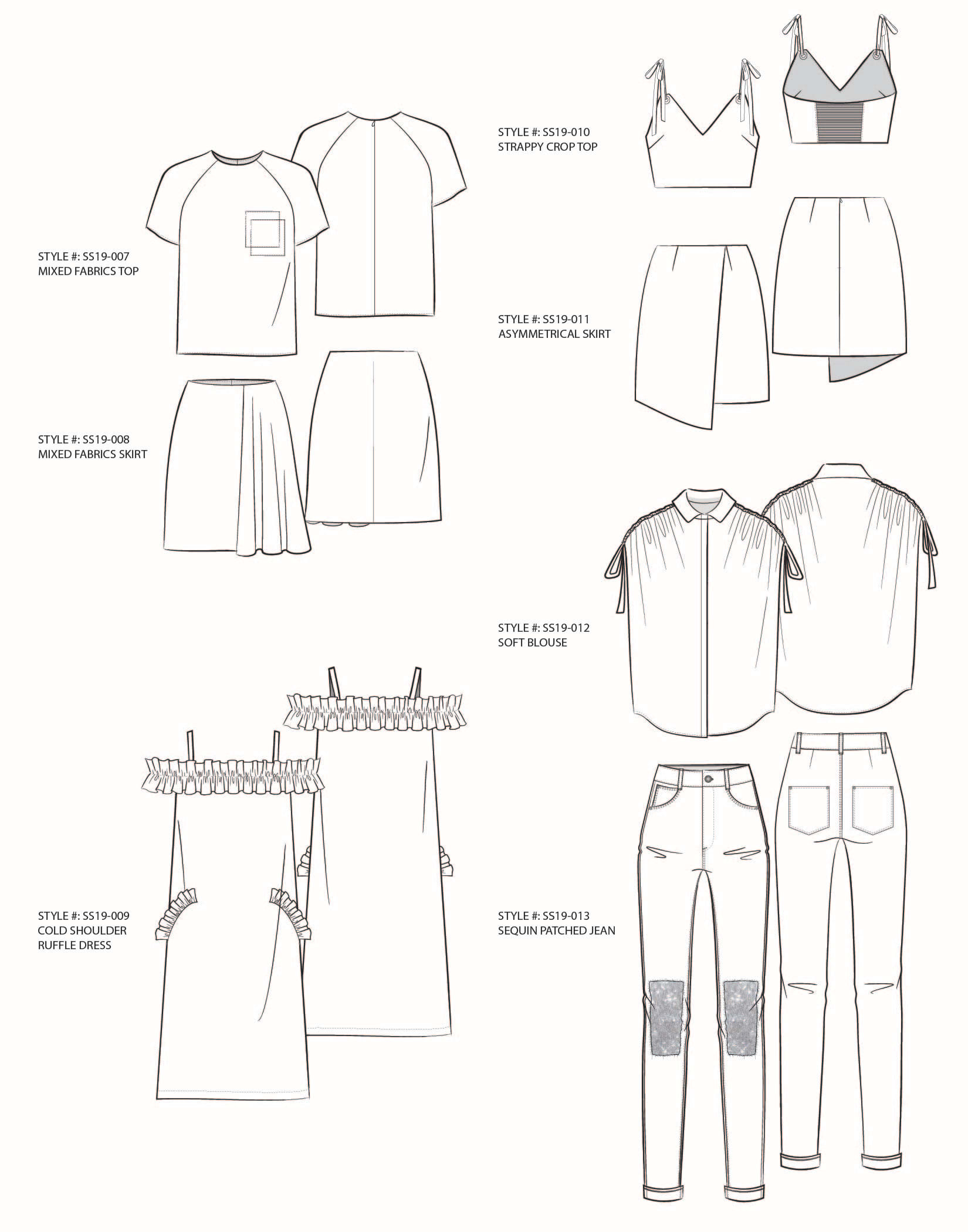 Blouse Flat Drawing at PaintingValley.com | Explore collection of ...