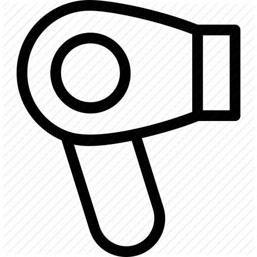 512x512 blow dryer, hair dryer, hairdressing, hairstyling, salon icon - Blow Dryer Drawing