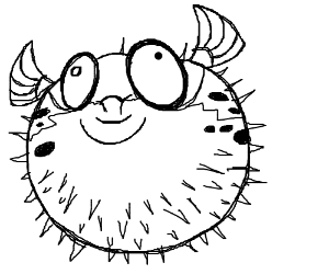 300x250 Blowfish Drawing - Blowfish Drawing