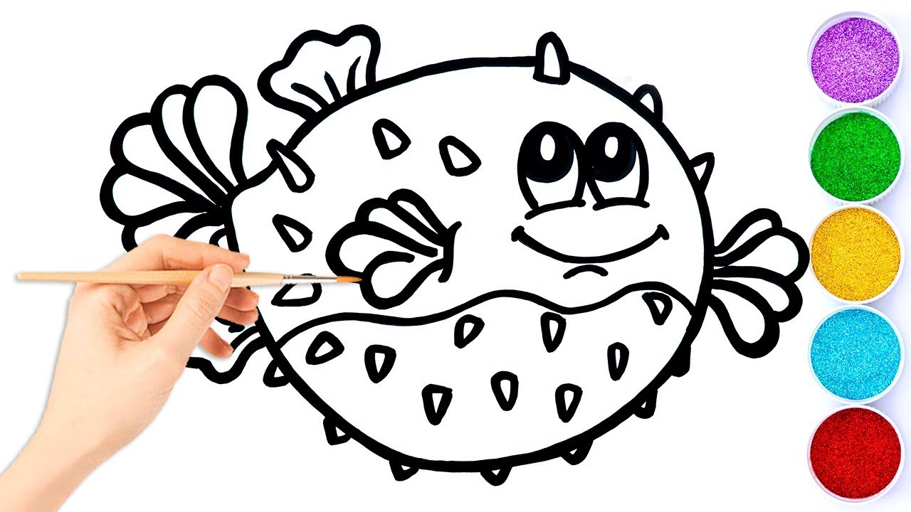 Blowfish Drawing at PaintingValley.com | Explore collection of Blowfish ...