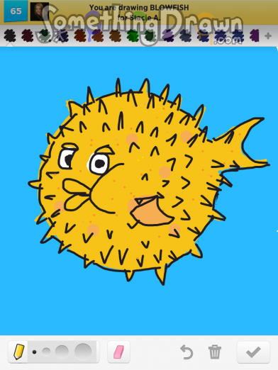 392x522  - Blowfish Drawing
