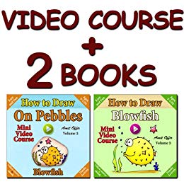 260x260 video course how to draw blowfish on pebbles - Blowfish Drawing