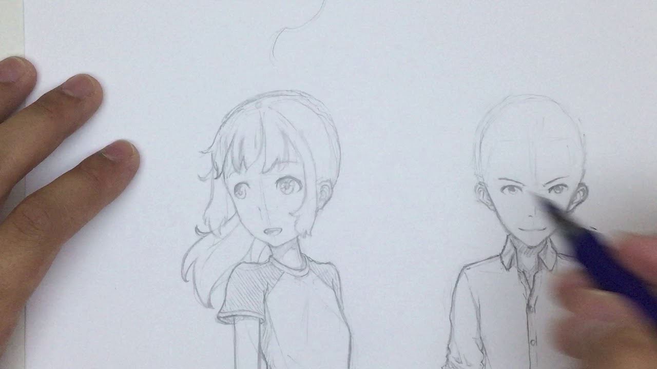 1280x720 how to draw manga hair blowing in the wind - Blowing Hair Drawing