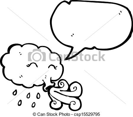 450x397 Cartoon Cloud Blowing Wind - Blowing Wind Drawing