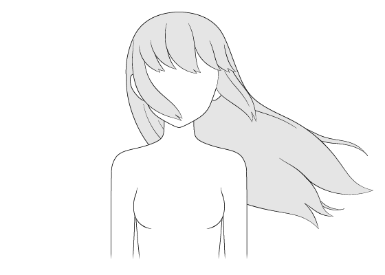 560x400 How To Draw Anime Hair Blowing In Different Directions - Blowing Wind Drawing