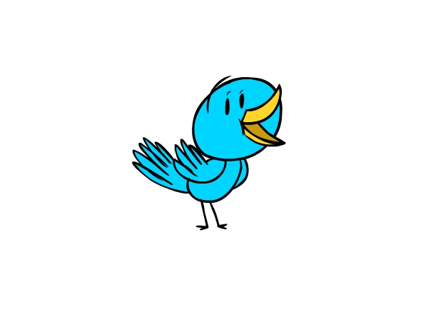 600x469 animation for beginners how to animate a flying bird - Blue Bird Flying Drawing