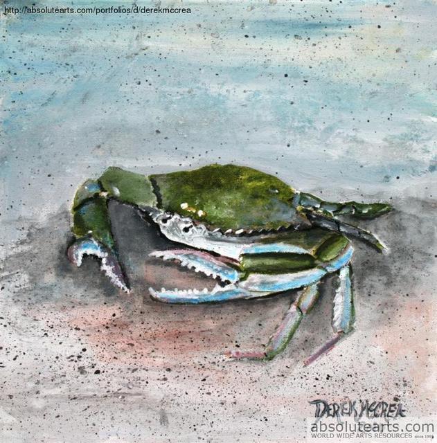 631x640 Derek Mccrea Artwork Blue Crab Original Printmaking Giclee - Blue Crab Drawing