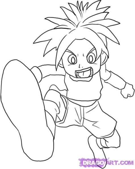 475x594 Draw Shu From Blue Dragon, Step - Blue Dragon Drawing