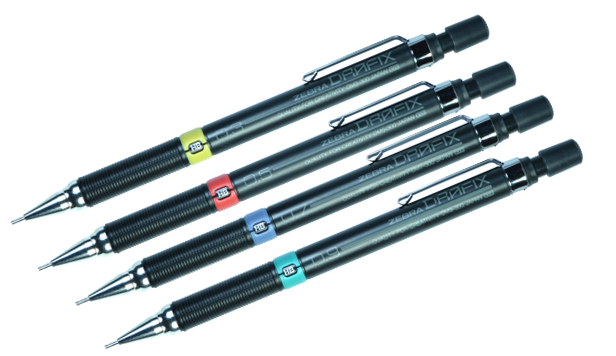 616x356 Zensations Drafix Technical Drawing Sketching Pencil Zebra Pen - Blue Drawing Pencil