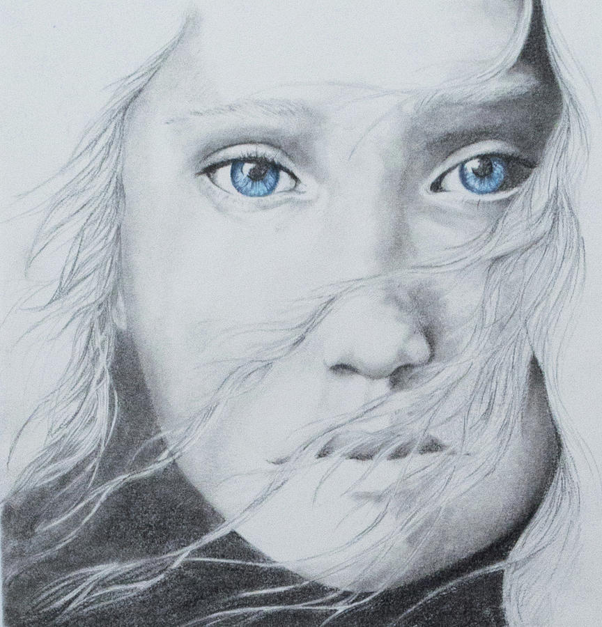864x900 blue eyes drawing - Blue Eyes Drawing