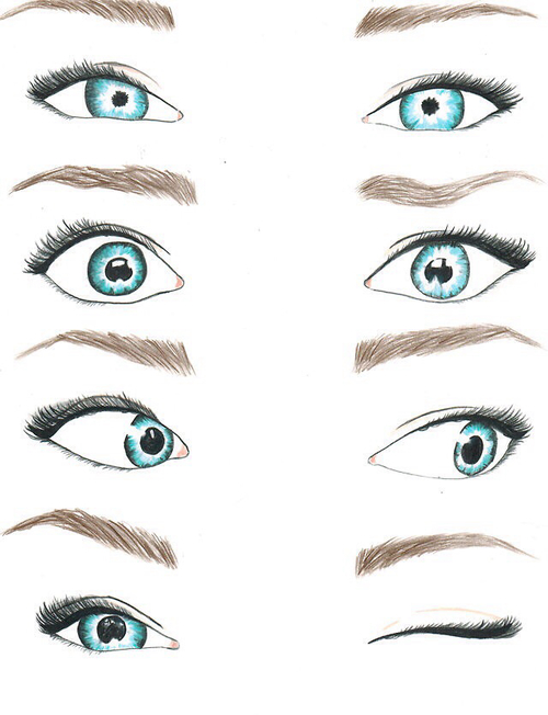 500x652 drawing of blue eyes discovered - Blue Eyes Drawing