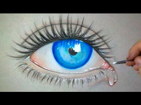 480x360 How I Draw A Simple Blue Eye - Blue Eyes Drawing