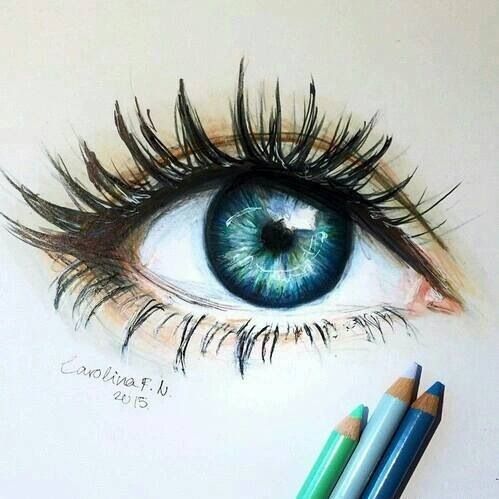 499x499 Lovely Blue Eye Drawings, Art, Art Sketches - Blue Eyes Drawing