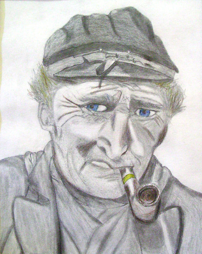 667x838 old blue eyes drawing - Blue Eyes Drawing