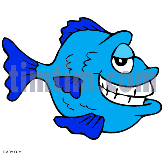 574x541 Free Drawing Of Blue Fish From The Category Pets - Blue Fish Drawing