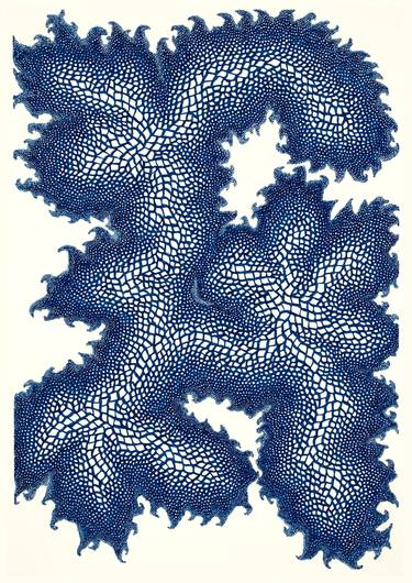375x530 serpent as blue flower drawing - Blue Flower Drawing