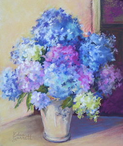 254x300 Pale Blue Hydrangeas Drawing - Blue Hydrangea Drawing