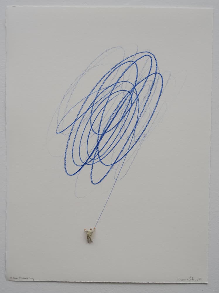 748x1000 Line Art, A Look - Blue Line Drawing