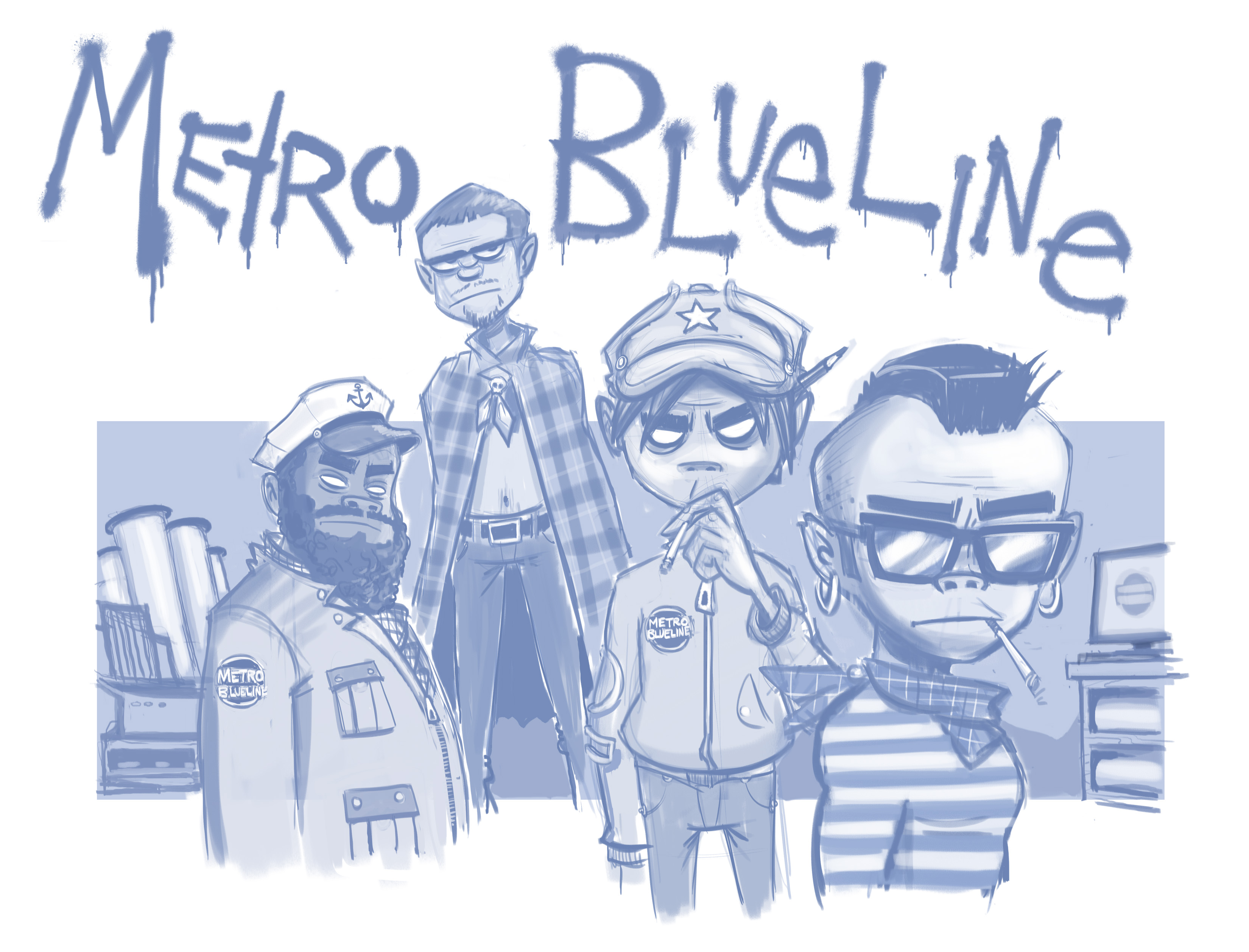 3300x2516 meet the kind of metro blueline printing design - Blue Line Drawing