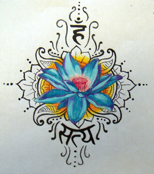 311x350 blue lotus truth - Blue Lotus Flower Drawing