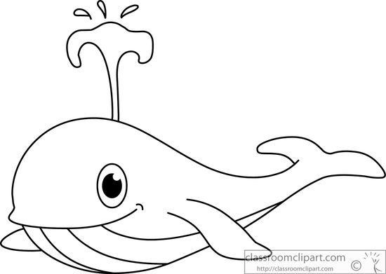 550x391 blue whale clipart black and white clip art images - Blue Whale Line Drawing
