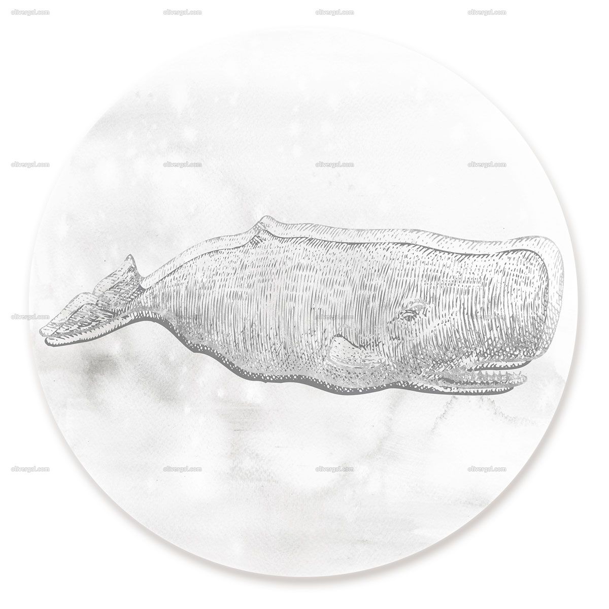 1200x1200 blue whale silver wall art artwork fall circle art - Blue Whale Line Drawing