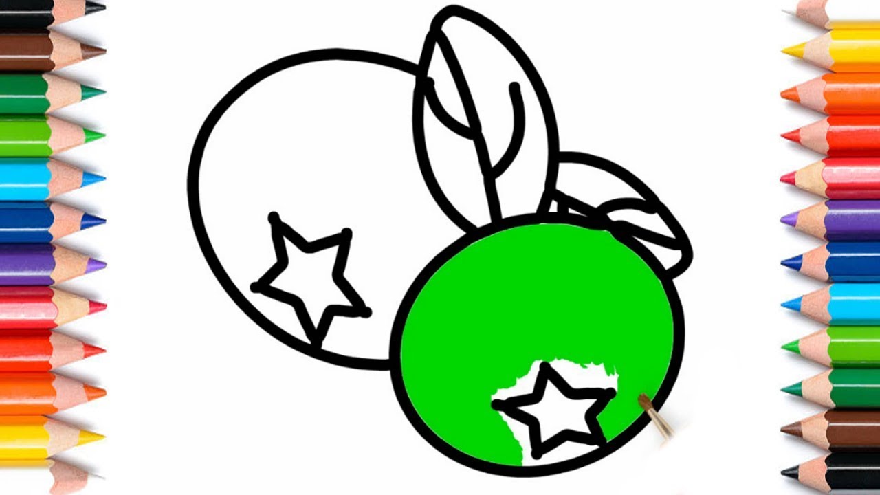 1280x720 blueberry drawing very easy step - Blueberry Drawing