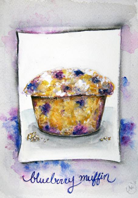 454x650 blueberry muffins - Blueberry Muffin Drawing