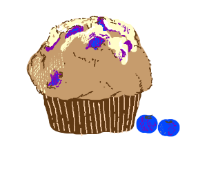 300x250 blueberry muffin drawing - Blueberry Muffin Drawing