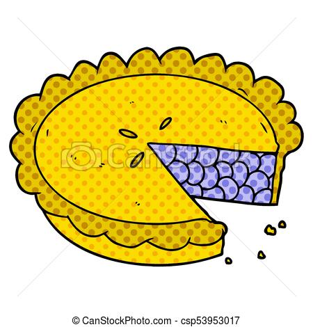 450x470 Blueberry Pie Cartoon - Blueberry Pie Drawing