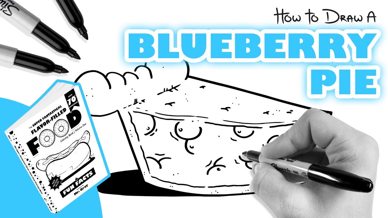 Blueberry Pie Drawing at Explore collection of