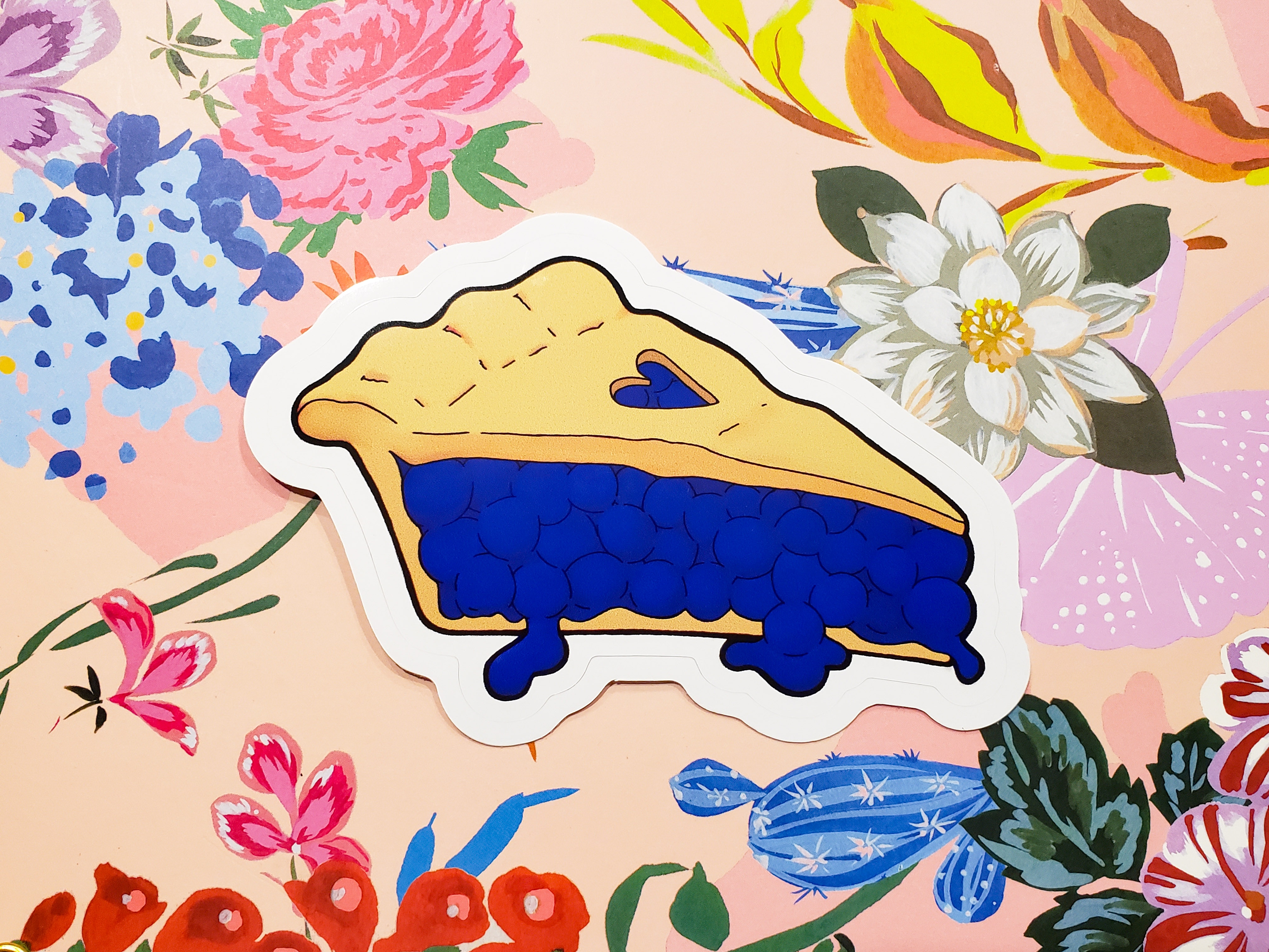 4032x3024 I Designed This Blueberry Pie Sticker Somethingimade - Blueberry Pie Drawing