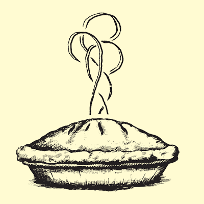 400x400 Petee's Pie Company - Blueberry Pie Drawing