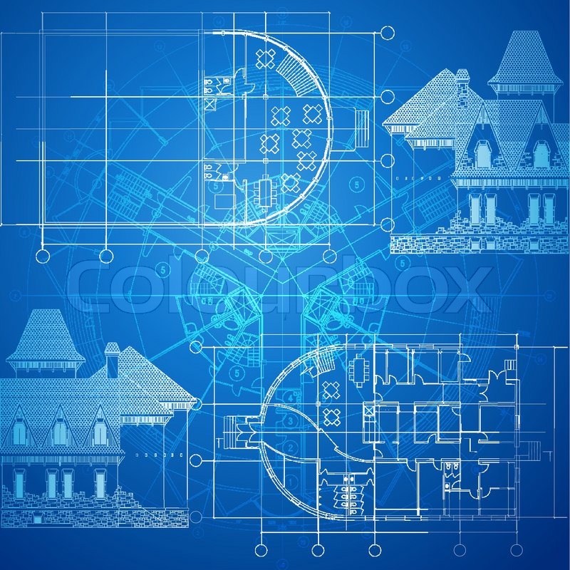 800x800 Urban Blueprint - Blueprint Drawing