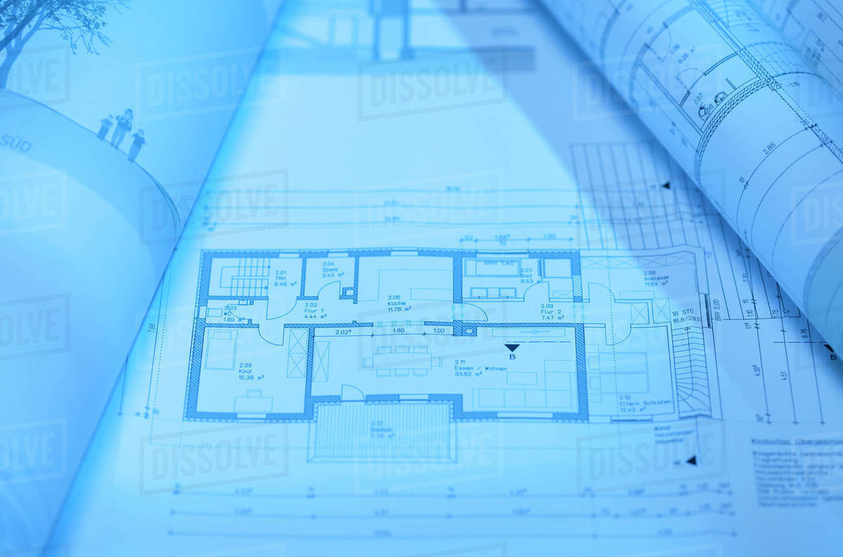 1200x794 Architectural Blueprint Drawing Floor Plan House - Blueprint Drawing