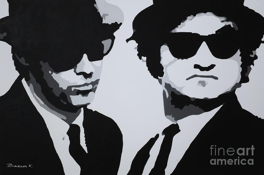 900x598 blues brothers painting - Blues Brothers Drawing