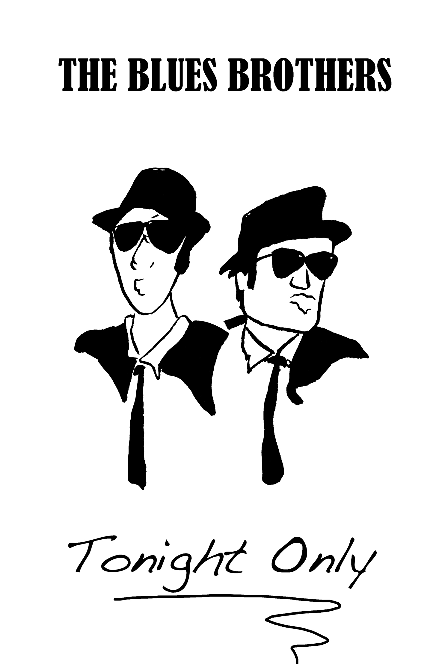 1495x2216 the blues brothers - Blues Brothers Drawing