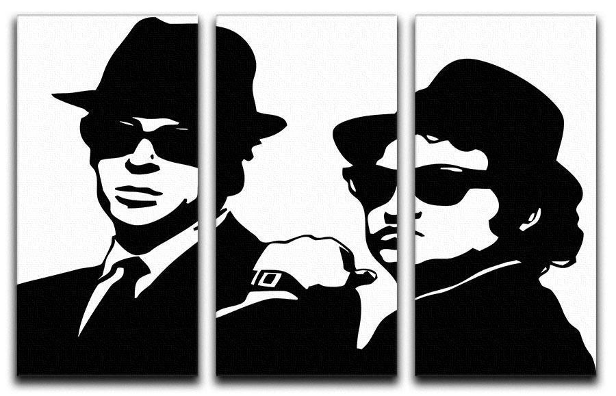 900x579 the blues brothers split panel canvas print canvas art rocks - Blues Brothers Drawing