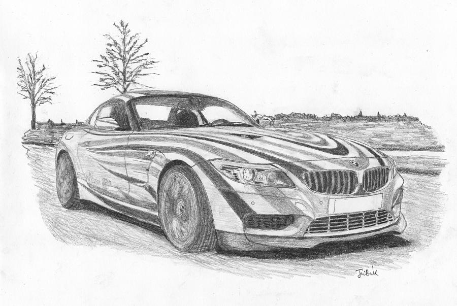 900x603 bmw sport car drawing - Bmw Car Drawing